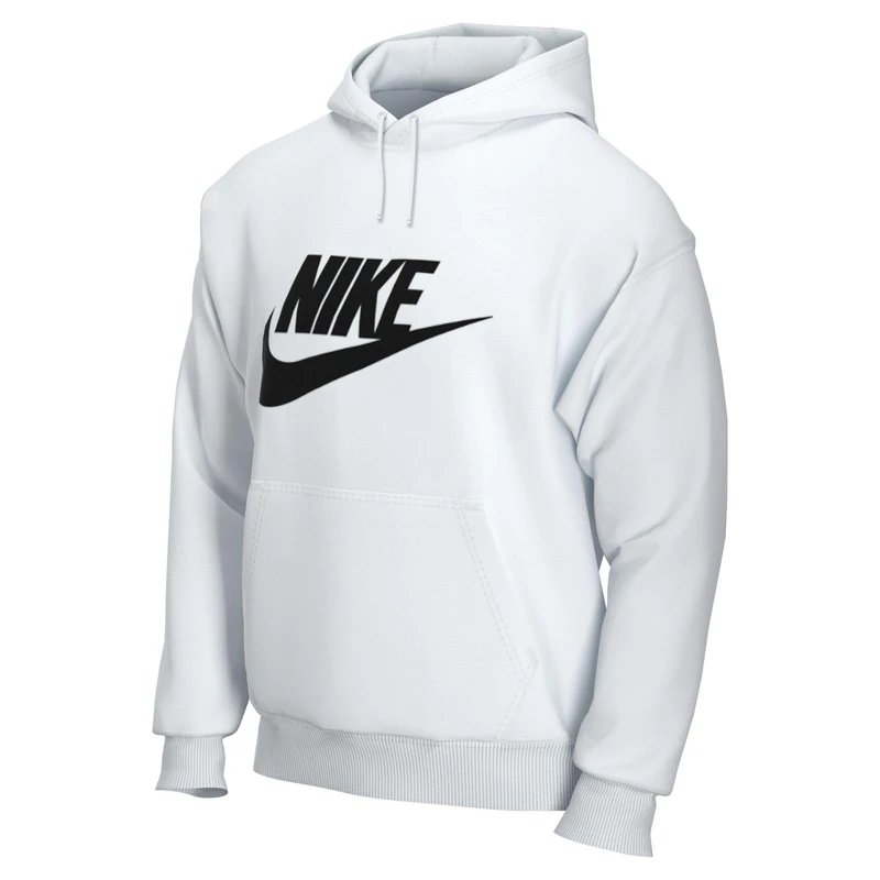 NIKE Men's Sportswear Club Fleece Sweatshirt, White/White/Black, M UK