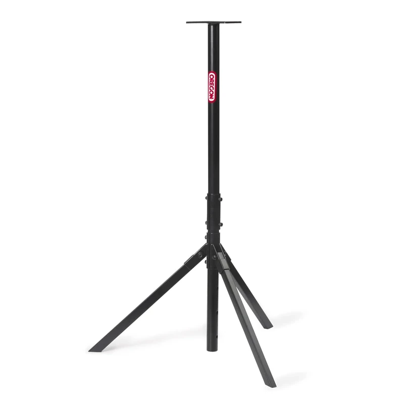 Oregon Tripod Bench Chainsaw Chain Grinder Stand, Height Adjustable Sturdy Portable Safe Platform, Folds Down for Use Anywhere, Compatible with All Bench Grinders (554532),Black, Red - Image 1