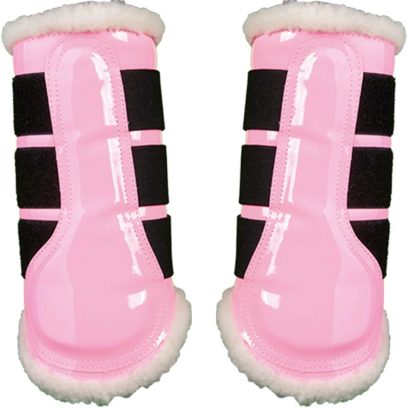 HKM Comfort Lack Protection boots Rose L