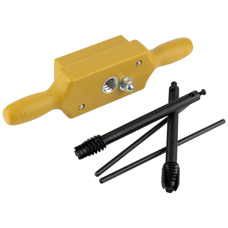 Kings County Tools Tap and Die Set | 1/2 Inch Size | Cuts Male & Female Wooden Threads | Two-Handed Thread Box | Bottoming Tap | Long-Lasting Steel Cutters with Aluminum Wear Fittings - Image 1