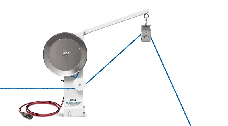 Trac Outdoors Line Hauler/Pot Puller - Easily Lift and Release Your Pots and Traps - Runs on 12V Power - Features a 110 lb. Lift Capacity (69280) - Image 1
