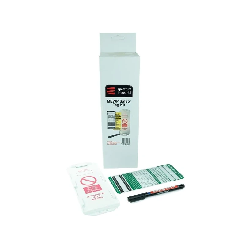Mobile Work Platform Tagging Kit 10 Holders-20 Inserts-2 Pens