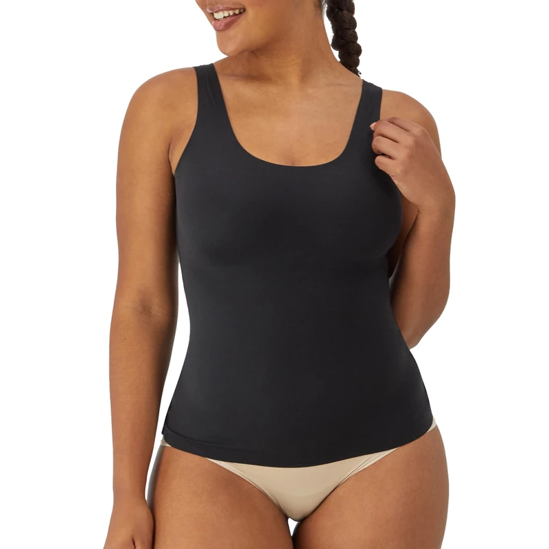 Maidenform Women's Comfort Devotion Débardeur Gainante Shapewear Top, Black (Black), L