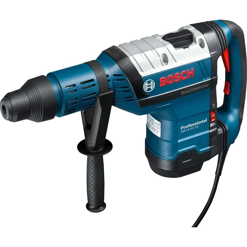 Bosch Professional Rotary Hammer GBH 8-45 DV (110 V, with SDS max, 12.5 J of impact energy, incl. auxiliary handle, grease tube, machine cloth, Carrying Case)