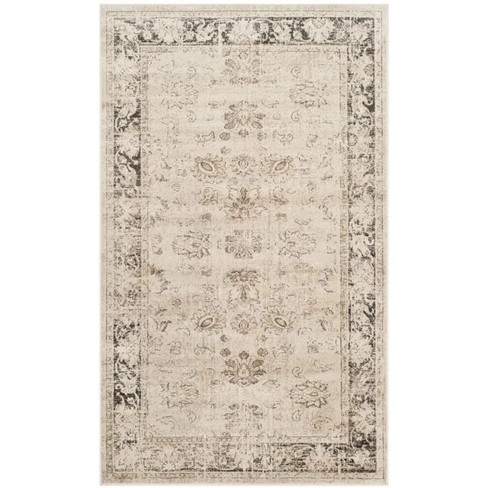 Safavieh Traditional Indoor Woven Rectangle Area Rug, Vintage Collection, VTG117, in Stone / Multi, 99 X 170 cm for Living Room, Bedroom or Any Indoor Space