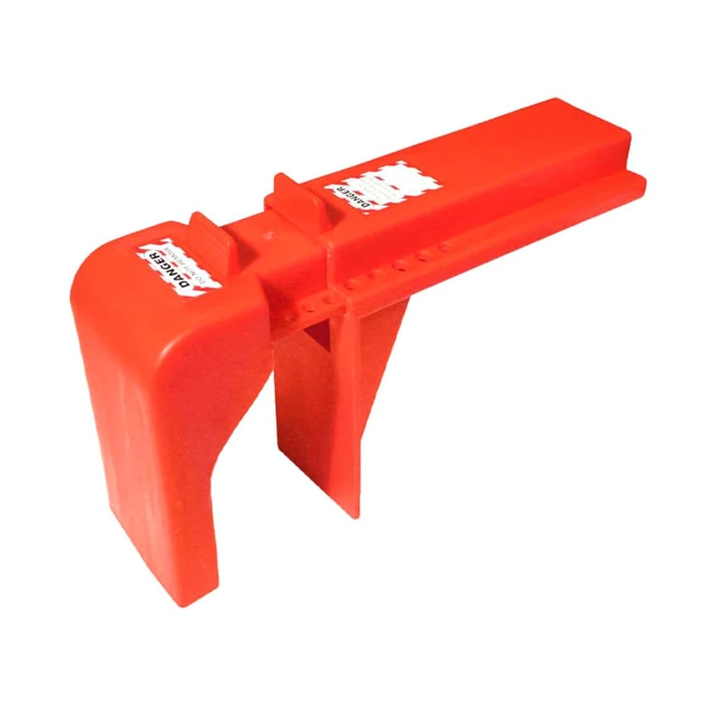 Extra-Large Lockout Ball Valve - Fits 50mm to 203mm Pipe Diameters - Heavy-Duty Red Ball Valve Lockout Device for Industrial Safety - Durable LOTO Equipment for Maintenance & Isolation - Image 1