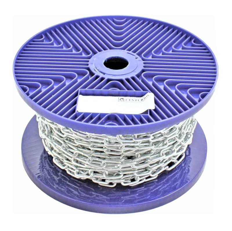 Zinc Plated Steel Chain 4mm x 19mm - Side Welded Link Chain - 30 Metre Reel - Heavy-Duty Mild Steel Chain for DIY, Garden, Security, Fencing & General Purpose Use