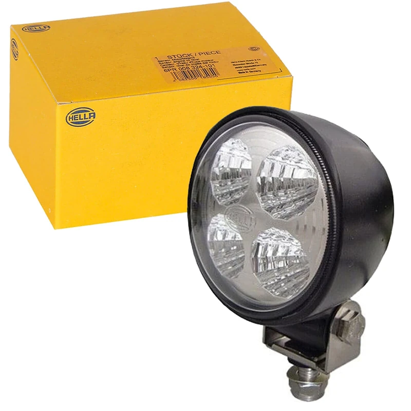 HELLA 1G0 996 276-451 LED-Worklight - Modul 70 Gen. III - 12/24V - 800lm - Bolted/mounting - Swivelling Mounting Bracket - Short distance lighting - Cable: 2000mm - Plug: open cable ends