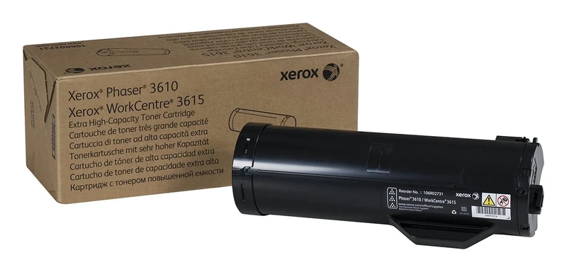 Xerox Genuine Phaser 3610 / Workcentre 3615 Black Extra High Capacity Toner Cartridge (25,300 Pages) - 106R02731