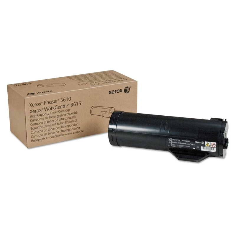 Xerox Genuine Phaser 3610 / Workcentre 3615 Black High Capacity Toner Cartridge (14,100 Pages) - 106R02722