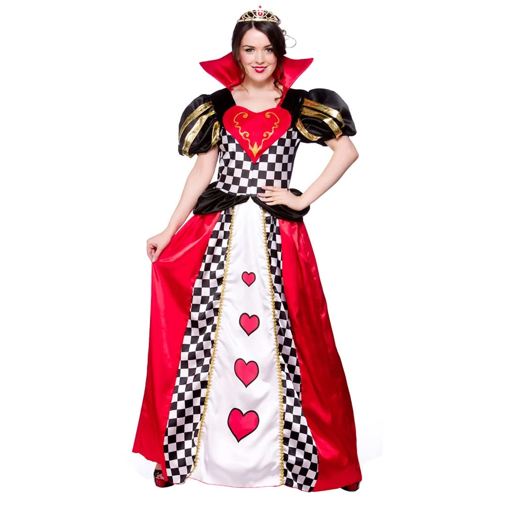Wicked Costumes Adult Womens Queen of Hearts Fancy Dress Costume - Medium (UK 14-16)