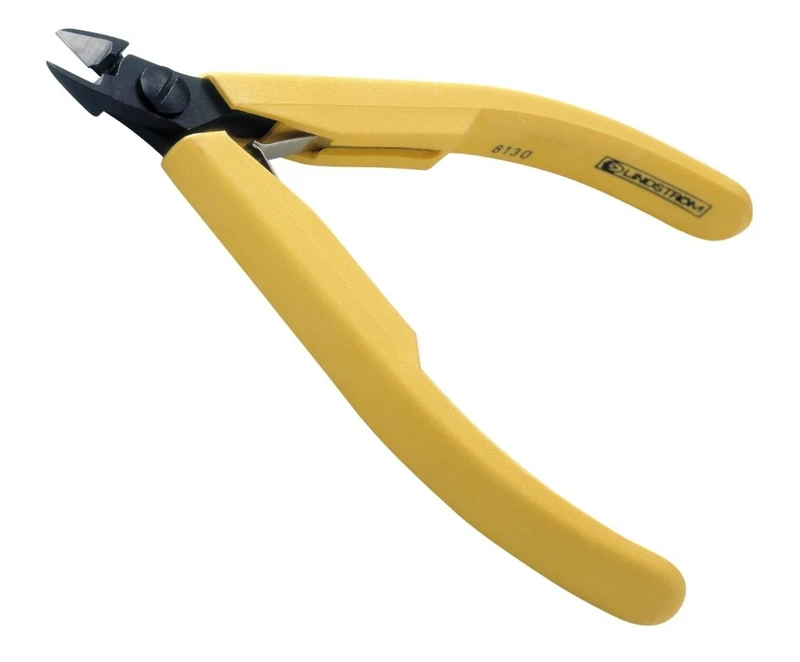 Lindström 8140 CO Antistatic Diagonal Cutter with Oval Head, Yellow/Black, 110 mm