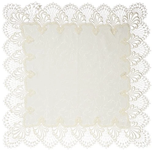 Plauener Spitze by Modespitze 3086E_14 Table Cloth Nice Design 65 cm x 65 cm rechteckig multicoloured - Image 1