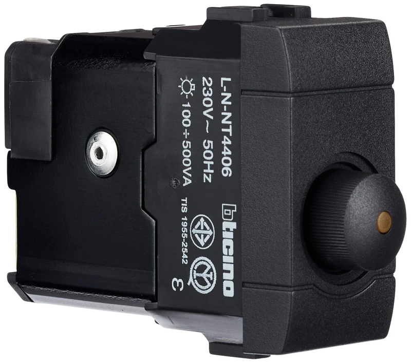 BTicino Living International L4406 Resistive Load Dimmer, 500 W, 1 Module