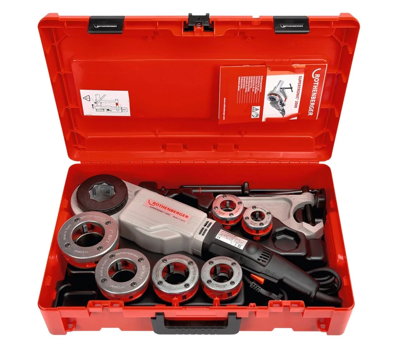 Rothenberger Supertronic 2000 71257 Thread Cutting Machine Set 1/2-2-Inch 230 V