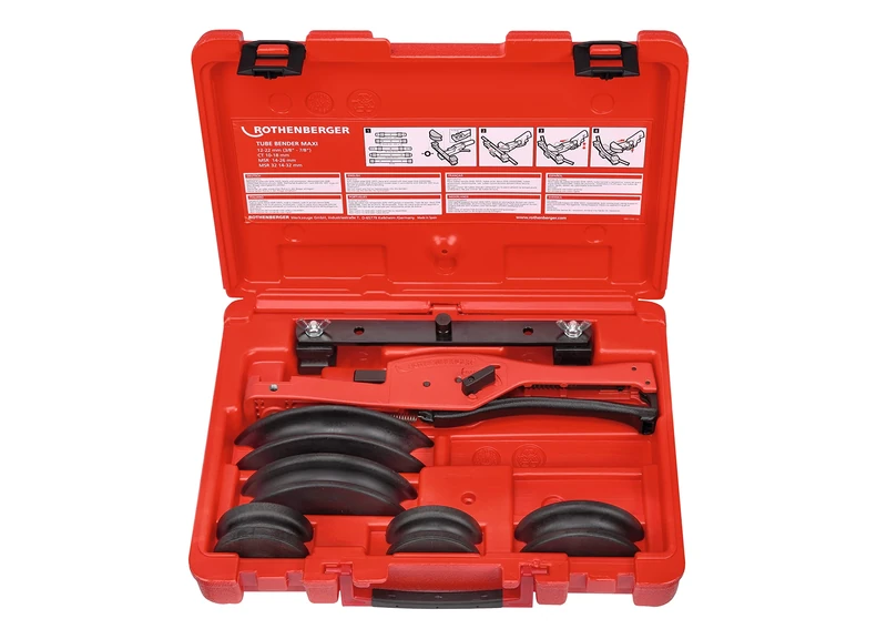 Rothenberger Tube Bender Maxi Set 3/8-1/2-5/8-3/4-7/8 Inch 1 Piece 023022X