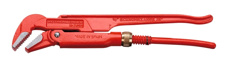Rothenberger 070131X Corner Pipe Wrench 45° 1/2 Inch
