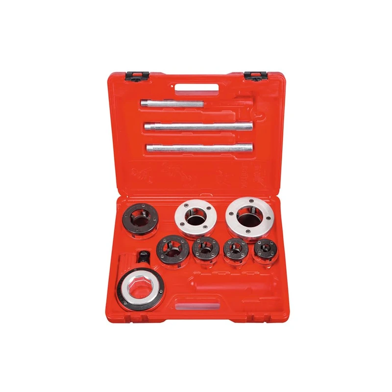 ROTHENBERGER Super Cut Set, BSPT R, 3/8-2 Inch in Case, 070891X, External Tap, Manual Tap, Tap Machine, Thread Cutting Machine