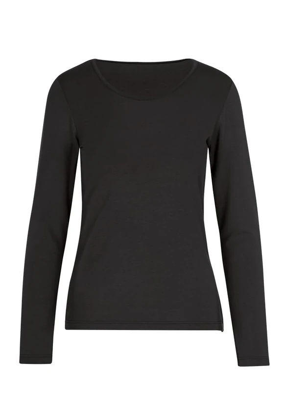 Trigema Women's 542501 T-Shirt, Black (Black 008), S
