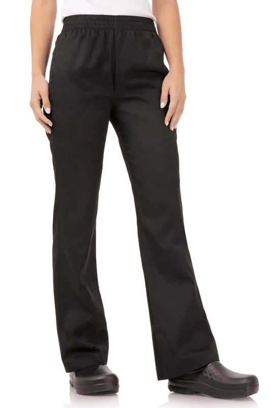Chef Works Women's Essential Baggy Chef Pants, Black, XXL