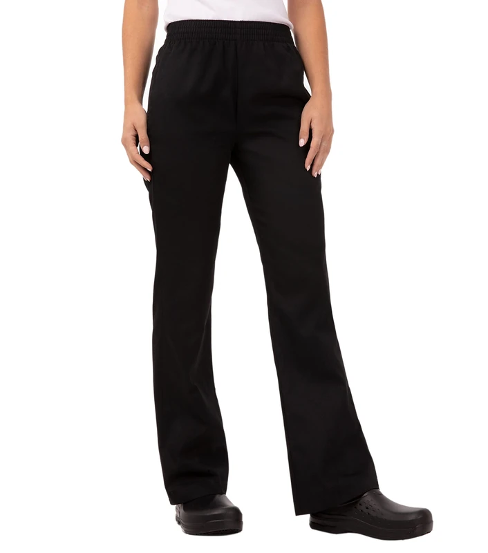 Chef Works Women's Essential Baggy Chef Pants, Black, XXXL