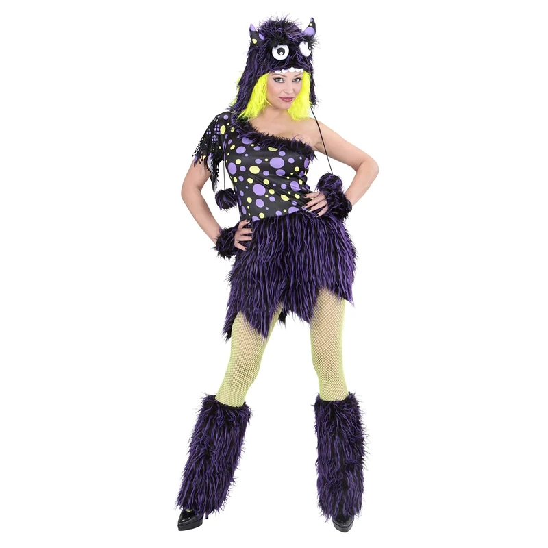 Widmann Adult ? 01731 Luxury Monster Girl Costume Dress, Hat, Cuffs and Cuffs, Small