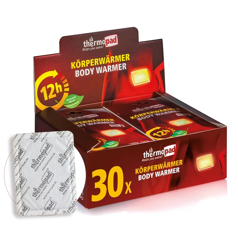 THERMOPAD body warmer – THE ORIGINAL: 10 or 30 heat pads for the back I Ready-to-use heat patches with 12 hours of warmth I Heating pads suitable as neck warmers & shoulder warmers