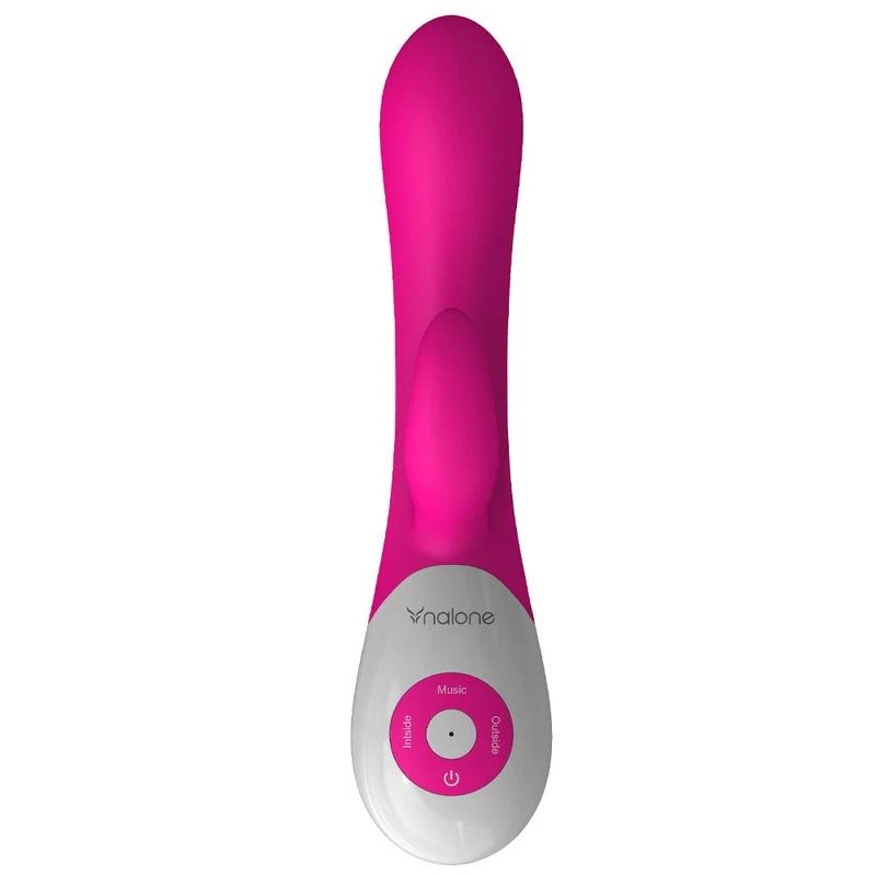Nalone Rhythm Pink White Wireless Dual Motor Voice Activated Female Vibrator
