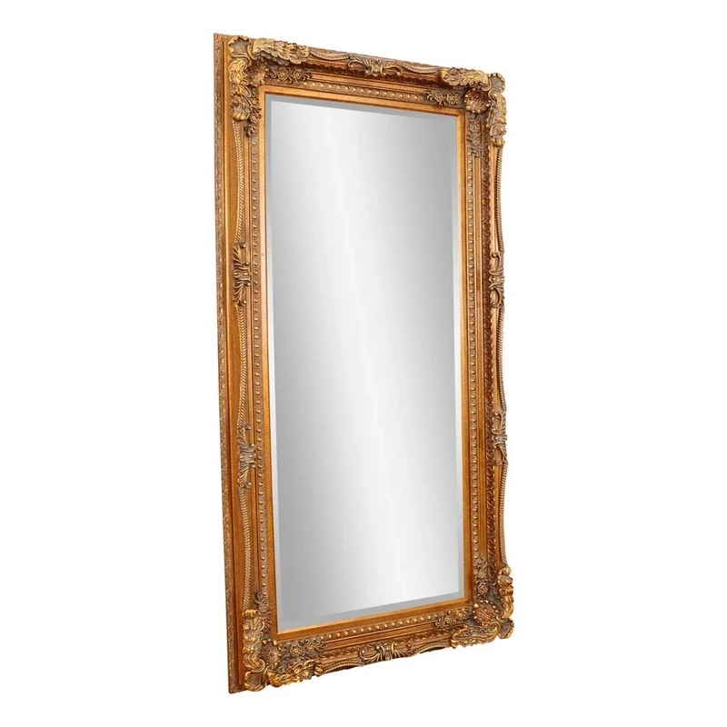 Barcelona Trading Carved Louis Large Gold Ornate French Frame Leaner/Wall Mirror, Wood,GL157-1