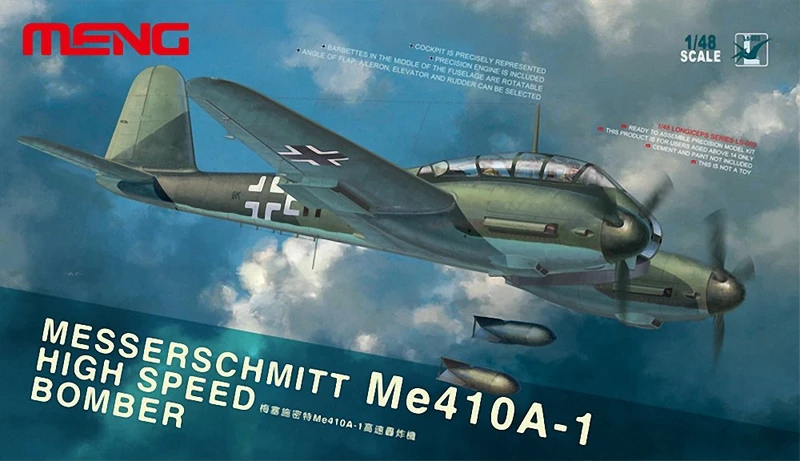Meng "Model 1:48 Messerschmitt Me-410a-1 High Speed Bomber Kit (Multi-Colour)
