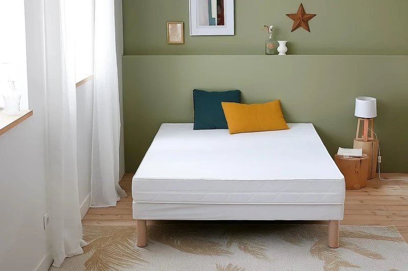 Abeil 15000000436 Foam mattress AB100 with removable cover white 140 x 190 cm