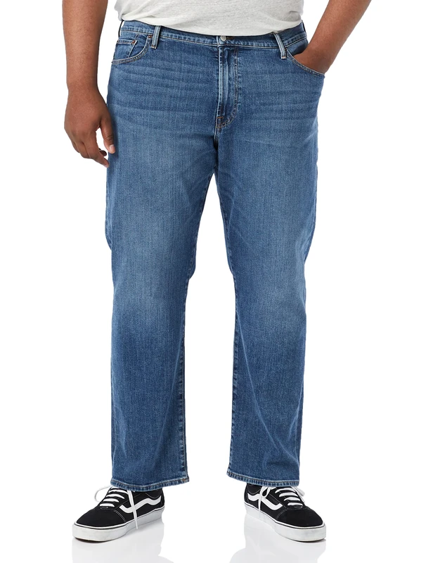 Lucky Brand Men's 181 Relaxed Straight Jean, Dellwood, 33W x 30L