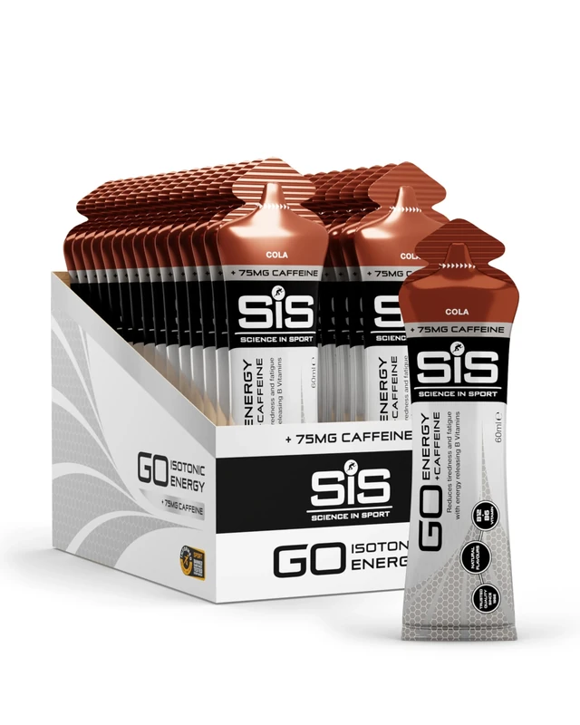 Science in Sport Go Isotonic Energy Gel with Caffeine, Cola Flavour, 60ml (30 Packs)