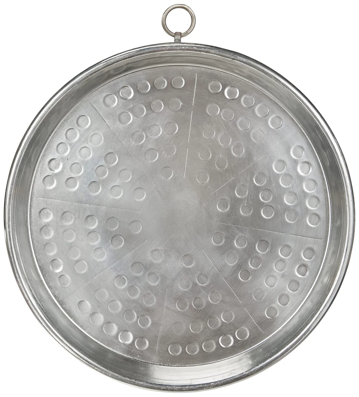 Pentole Agnelli COCU43/332 Tinned Copper Conical Baking Pie with Rim, Height 2 cm, Diameter 32 cm