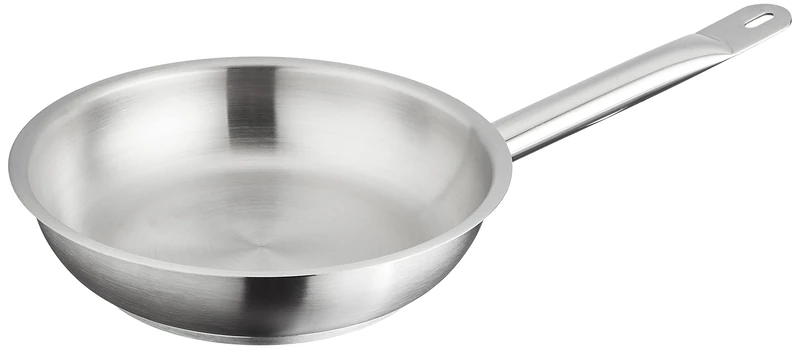 Pentole Agnelli Stainless Steel Frying Pan With A Steel Tube Handle, Diameter 20 Cm.