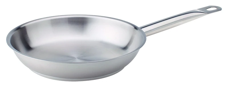 Pentole Agnelli Stainless Steel Frying Pan With A Steel Tube Handle, Diameter 32 Cm.
