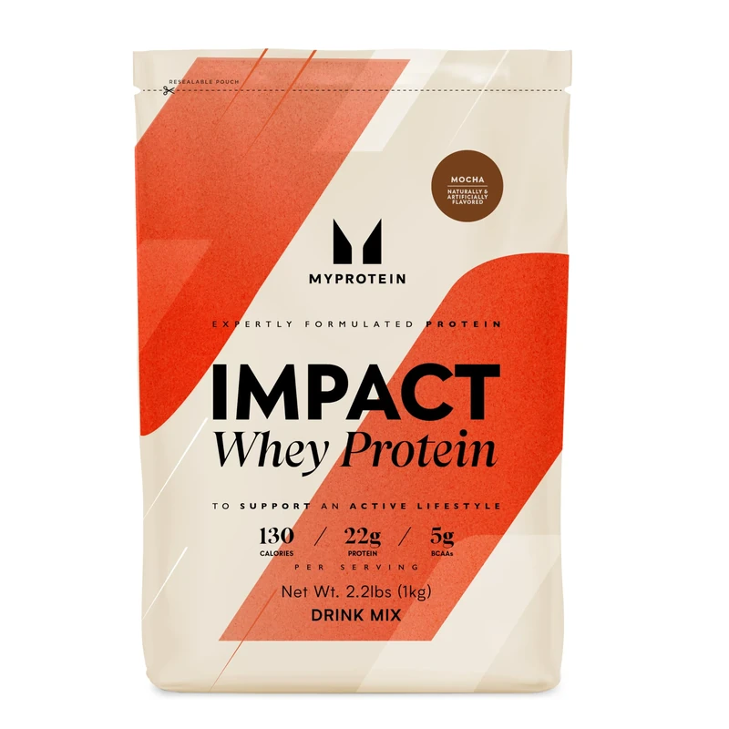 Myprotein Impact Whey Protein Powder | Mocha - 1 kg | 23 g Whey Protein Per Serving with BCAAs | Builds Lean Muscle, Speeds Recovery | Low Fat & Carbs | Vegetarian | Trusted by Athletes
