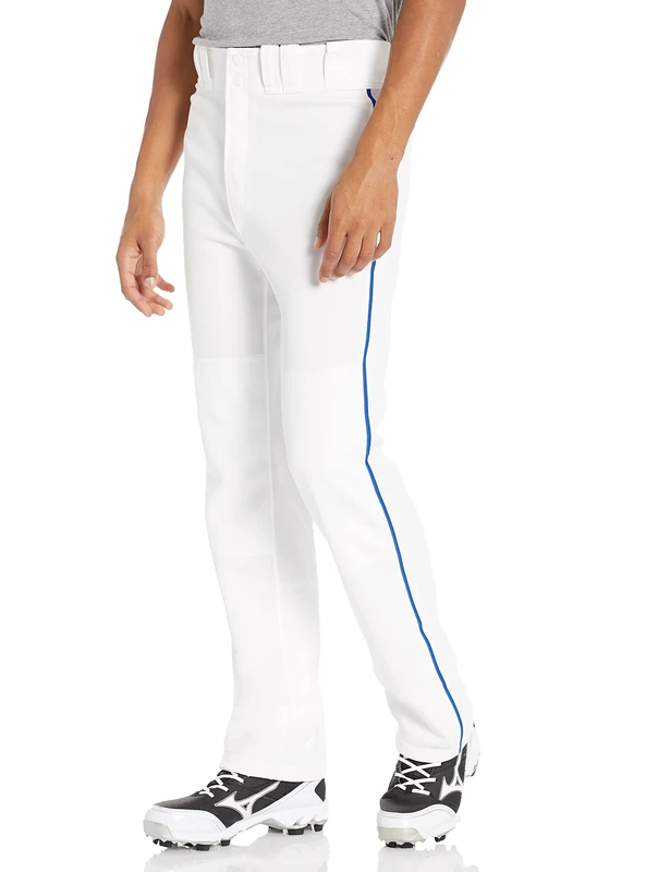 Mizuno Adult Men's Premier Pro Piped G2 Baseball Pant White/Royal