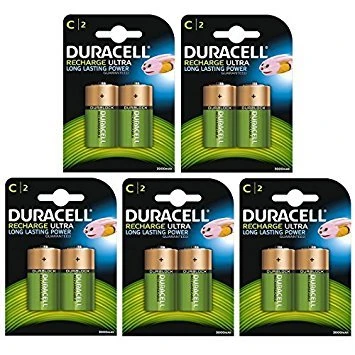 Duracell Rechargeable C Size Batteries--Pack of 10
