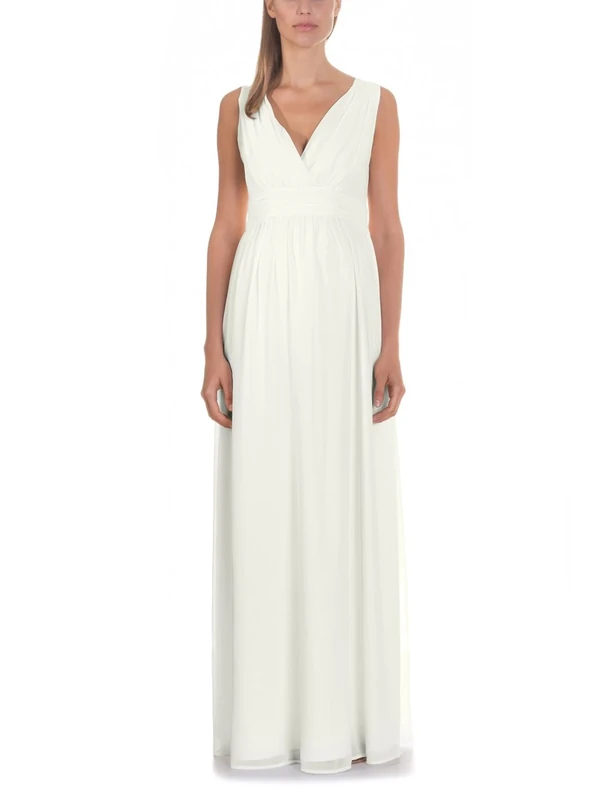 Bellybutton Women's Dilara-Dress, White (91100), 10 (Size:38)