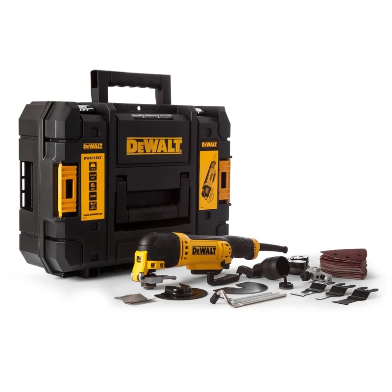 DEWALT DWE315KT 300W Oscillating Multi-Tool with Quick Change Tool (240V) - Image 1