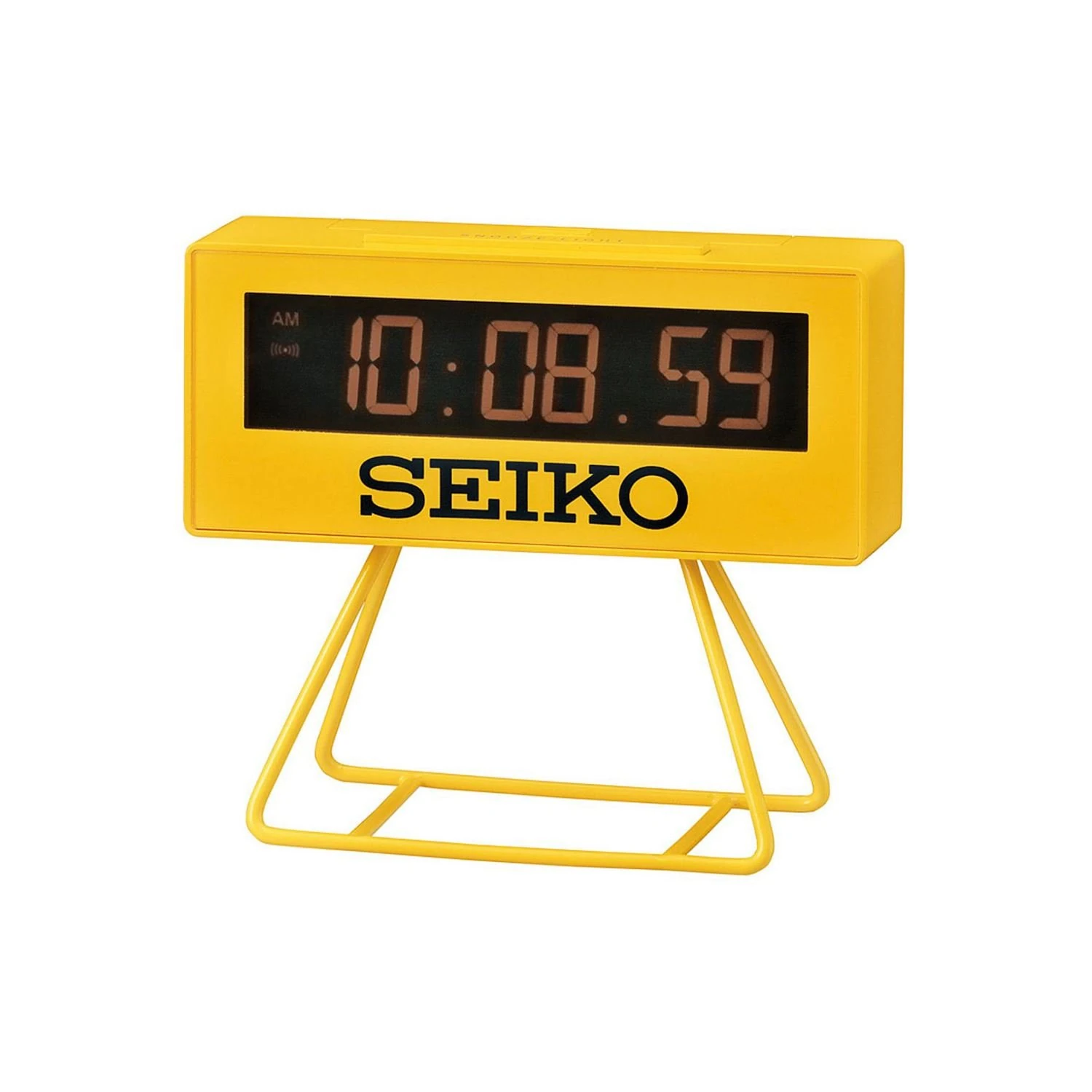 Seiko QHL062Y Countdown Style Sports Timing Clock, Yellow