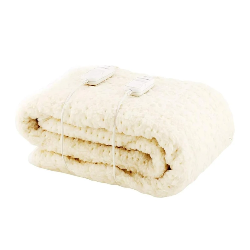 Monogram Komfort Heated Mattress Cove with Dual Control | Fully fitted with deep elasticated skirt | 6 temperature setting | Machine Washable | Extra soft and breathable | Double: 190 X 137cm