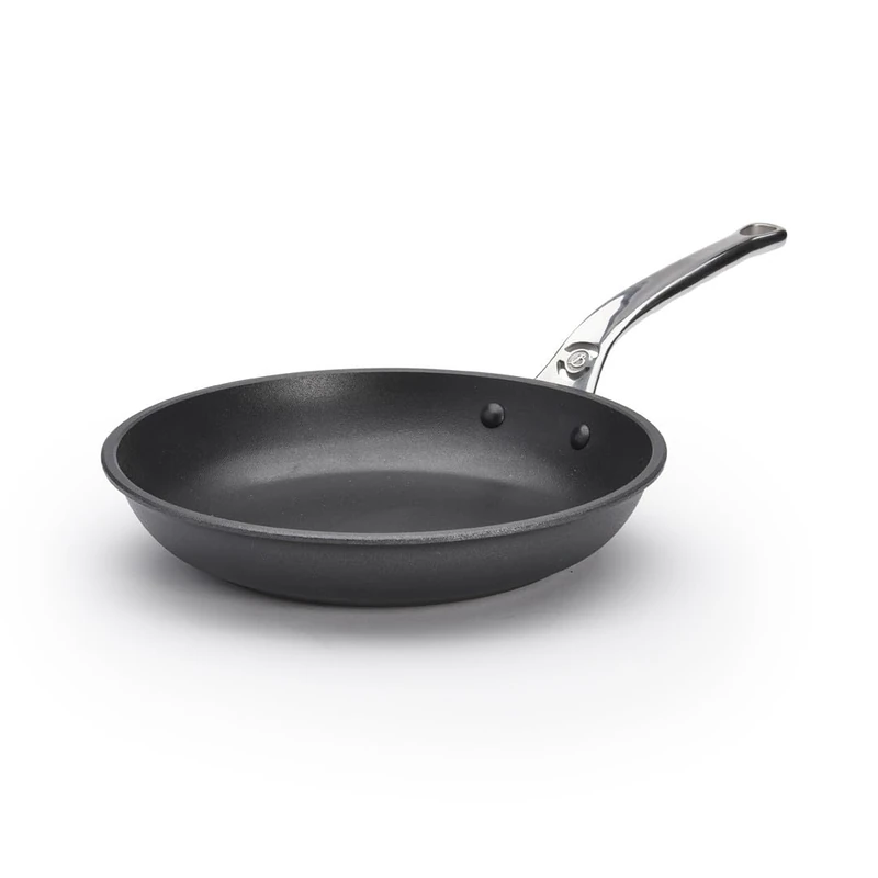De Buyer Choc Xtreme Frying Pan with Cast Stainless Steel Handle, 24 cm, Black