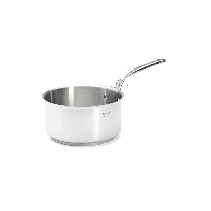 De Buyer Milady Saucepan with Cast Stainless Steel Handle 20 cm, Silver