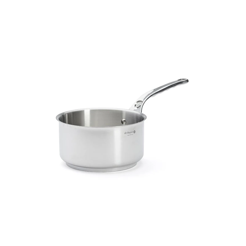 De Buyer Milady Saucepan with Cast Stainless Steel Handle 18 cm, Silver