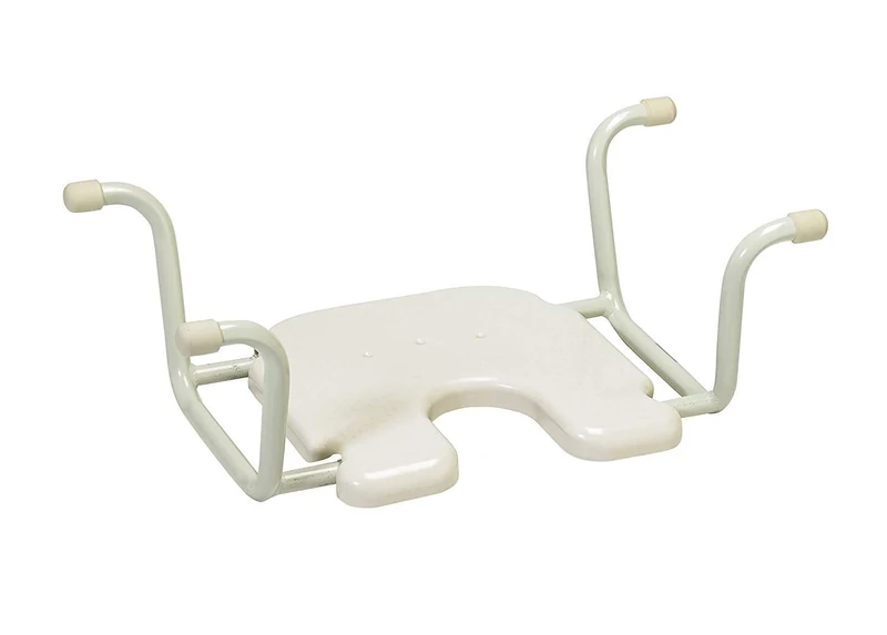Homecraft White Line Suspended Bath Seats, Durable Easy-to-Clean Plastic Seat for Enhanced Bathing Comfort
