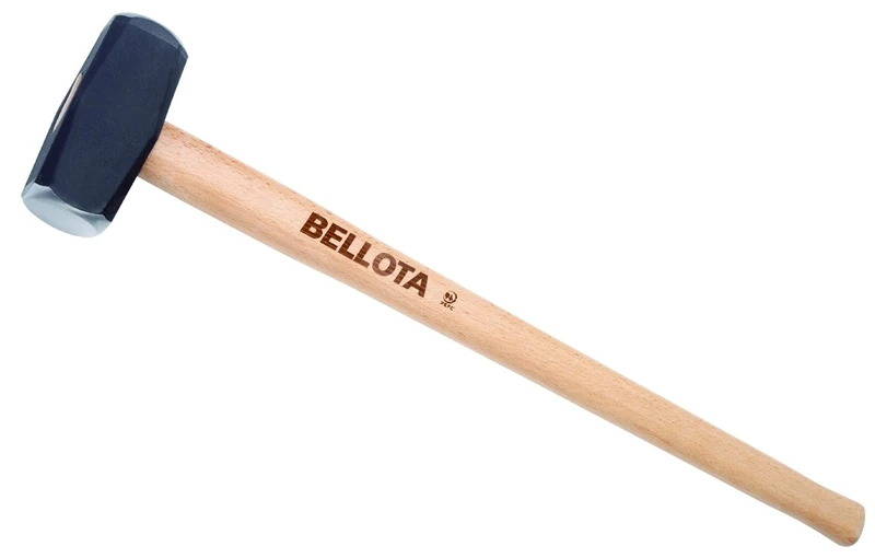 Bellota 5200-5 Straight Sided Mallet, Beech Wood Handle, 5 kg, Standard