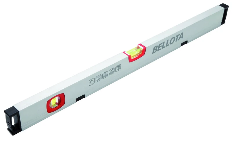 Bellota 50101M-120 Tubular spirit level 120 cm with vial sensitivity of 0.5 mm/m and strong magnets
