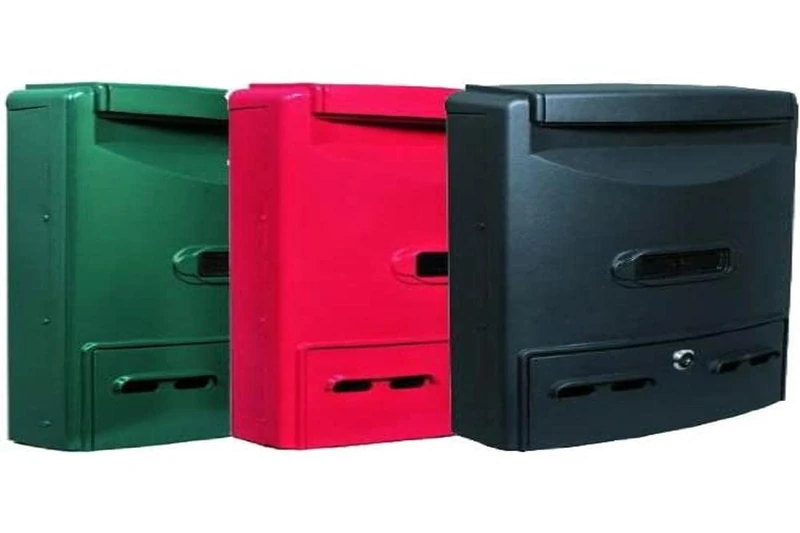 Blinky 27285-20 Euro-Maxi Letterbox, 29 x 10 x 39cm, Black